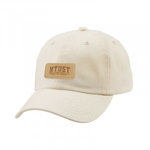 NTUST皮革標老帽_象牙白