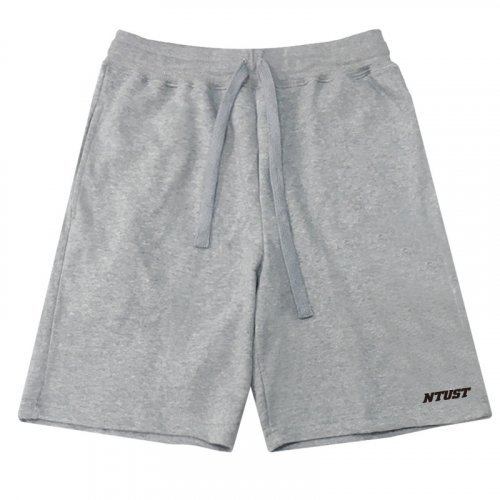 【團購商品，10件起做】NTUST休閒有型棉短褲_黑/灰(可混色)