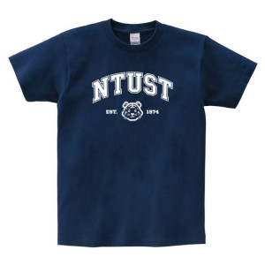 NTUST經典款虎頭純棉短T_深藍