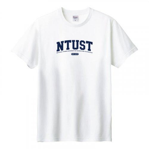 NTUST經典款純棉短T_白