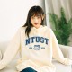 【最後兩件L，售完不補】NTUST午厚時光落肩帽T_奶油布蕾