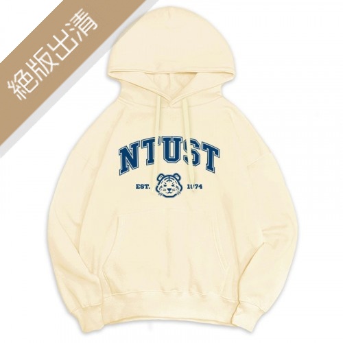 【最後兩件L，售完不補】NTUST午厚時光落肩帽T_奶油布蕾