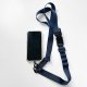 【團購商品，10件起做】NTUST多功機能手機夾片背帶_深藍