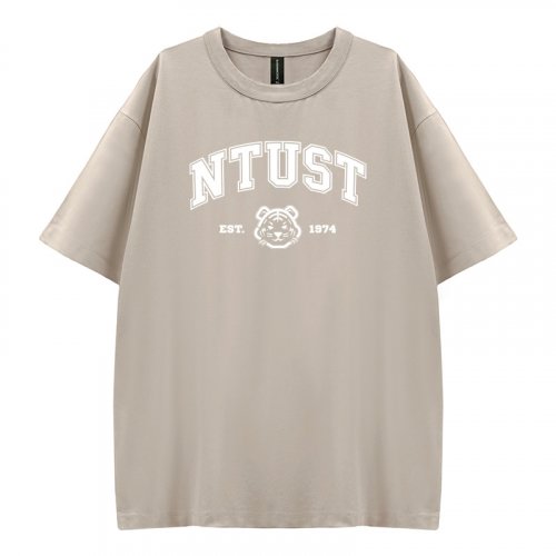 【5/22陸續出貨】 NTUST好涼的寬版短T_花生冰(卡其)