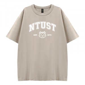  NTUST好涼的寬版短T_花生冰(卡其)