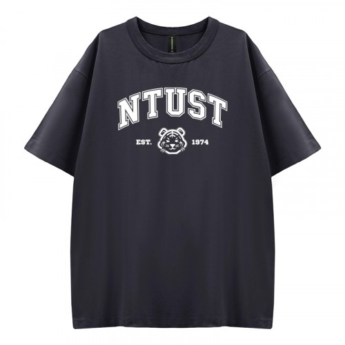 【少量現貨，售完不補】NTUST好涼的寬版短T_仙草冰(深灰)