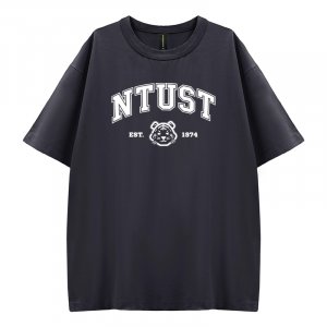 NTUST好涼的寬版短T_仙草冰(深灰)