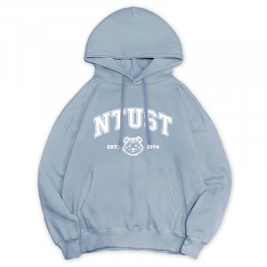 【12/8陸續出貨】NTUST冬日輕甜系落肩帽T_冰霜藍