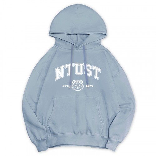 【最後3件XL，售完不補】NTUST冬日輕甜系落肩帽T_冰霜藍