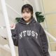 【2025新品上市】NTUST立體毛巾繡落肩帽T_摩卡灰