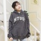 NTUST立體毛巾繡落肩帽T_摩卡灰