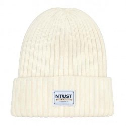 【2025新品上市】NTUST經典織標QQ毛帽_米白
