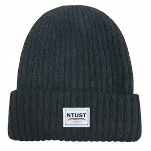 【2025新品上市】NTUST經典織標QQ毛帽_黑