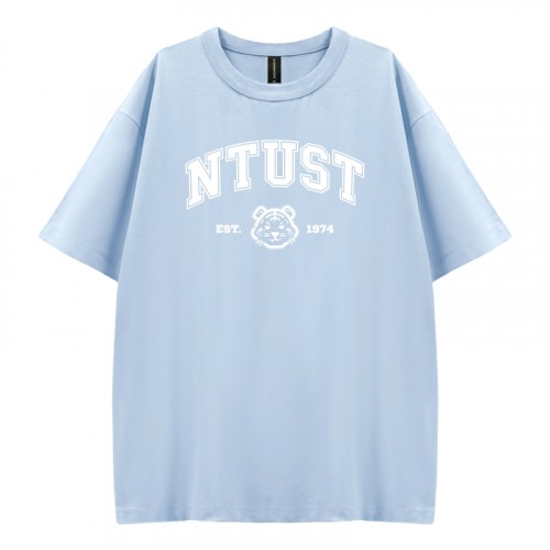 【新色登場】NTUST好涼的寬版短T_蘇打冰(淺藍)