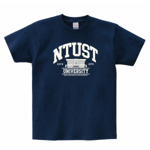 NTUST建築款純棉短T_地鐵藍