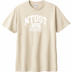 NTUST建築款純棉短T_奶茶色