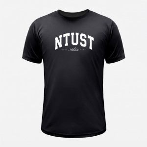 NTUST經典款超細纖維排汗短T_黑