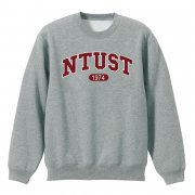 NTUST經典款美式大學T_灰