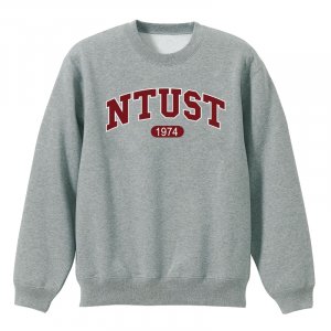 NTUST經典款美式大學T_灰