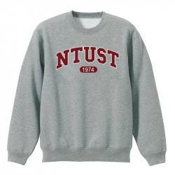 NTUST經典款美式大學T_灰