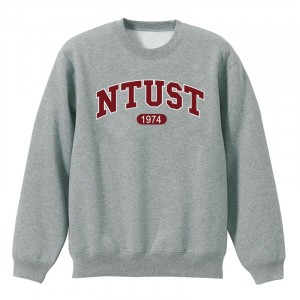 NTUST經典款美式大學T_灰