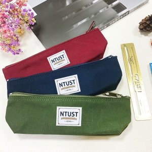 【團購商品，10個起做】臺科大船型帆布筆袋_酒紅/丈青/墨綠