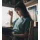【最後三件，售完不補】NTUST大學浮世繪短T_普魯士藍