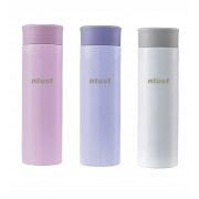 【團購商品，10個起做】NTUST療癒系304輕巧保溫瓶300mL_粉紫/粉藍/珍珠白